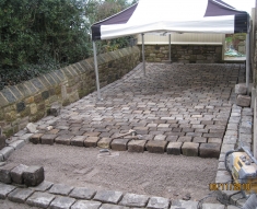 SMALL RECLAIMED COBBLE DRIVEWAY LANCASHIRE (5)