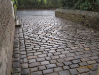 SMALL RECLAIMED COBBLE DRIVEWAY LANCASHIRE